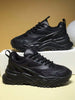 Men Colorblock Letter Comfortable Lace-Up Chunky Sneakers Lightweight Breathable Men Running Shoes,Sporty Front Outdoor Sports Shoes For Men,Trainers